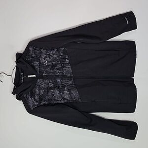 Paradox black and gray XL zip up hooded jacket
